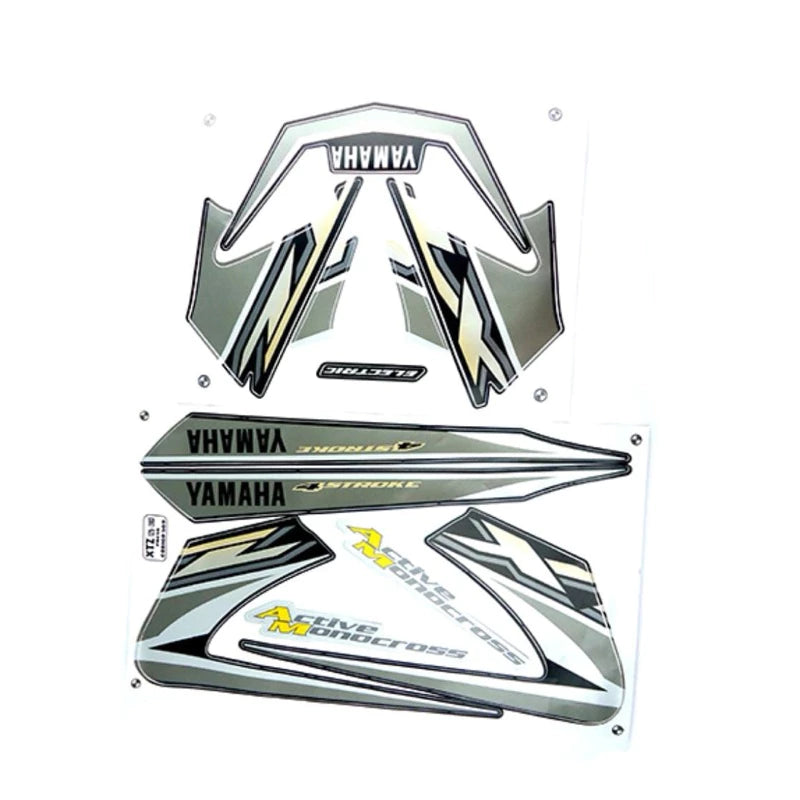 Kit Completo de Adesivos Yamaha XTZ 125 2003 - Cor Preto