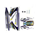 Kit Completo de Adesivos Yamaha XTZ 125 2004 - Cor Azul