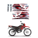 Kit Completo de Adesivos Yamaha XTZ 125 2006 - Cor Vermelho