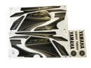 Kit Completo de Adesivos Yamaha XTZ 125 2012/13 - Cor Preto
