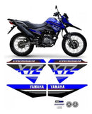 Kit Completo de Adesivos Yamaha XTZ150 Crosser 2021/2022 - Cor Azul