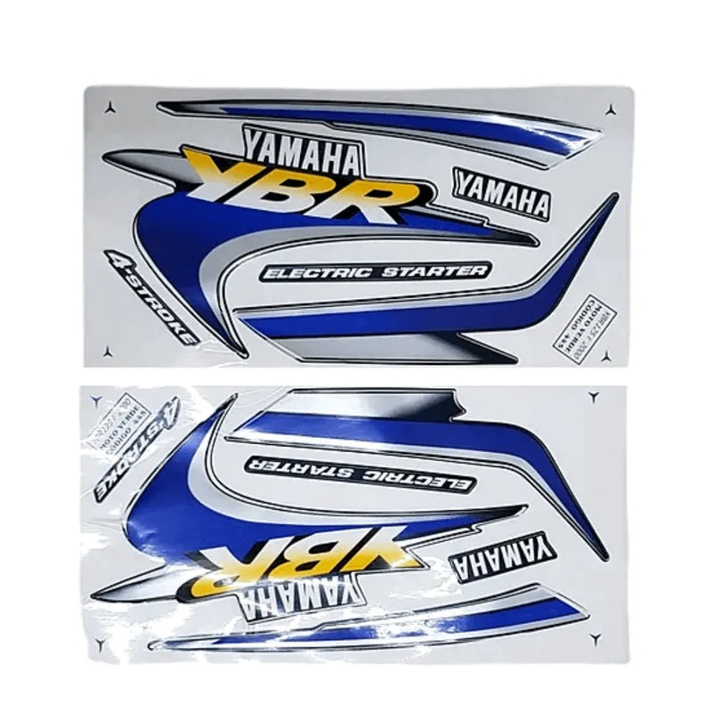Kit Completo de Adesivos Yamaha YBR 125 2000 - Cor Verde