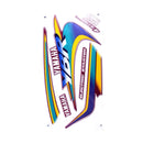 Kit Completo de Adesivos Yamaha YBR 125 2000 - Cor Vermelho