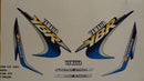 Kit Completo de Adesivos Yamaha YBR 125 2001 - Cor Azul