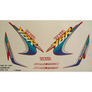 Kit Completo de Adesivos Yamaha YBR 125 2001 - Cor Vermelho
