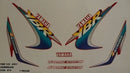 Kit Completo de Adesivos Yamaha YBR 125 2001 - Cor Vermelho