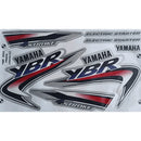 Kit Completo de Adesivos Yamaha YBR 125 2002 - Cor Prata