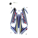 Kit Completo de Adesivos Yamaha YBR 125 2004 - Cor Azul