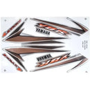 Kit Completo de Adesivos Yamaha YBR 125 2004 - Cor Prata