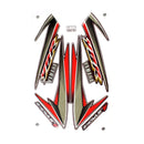 Kit Completo de Adesivos Yamaha YBR 125 2004 - Cor Vermelho