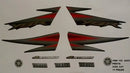 Kit Completo de Adesivos Yamaha YBR 125 2005 - Cor Preto