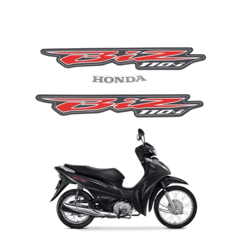 Faixa Adesiva Honda BIZ 110i 2019 Original Cinza - Qualidade Premium e Acabamento Perfeito
