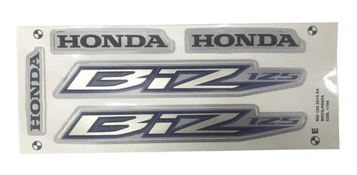 Faixa Adesiva Honda BIZ 125 ES 2015 Prata - Modelo Original - Qualidade Premium e Acabamento Perfeito