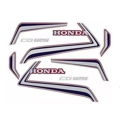 Faixa Adesiva Honda CG 125 1986 Original Vermelha - Qualidade Premium e Acabamento Perfeito