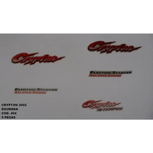 Faixa Adesiva Yamaha Crypton 2002 Original Dourada - Qualidade Premium e Acabamento Perfeito