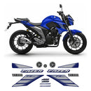 Faixa Adesiva Yamaha Fazer 250 FZ 2022 Original Azul - Qualidade Premium e Acabamento Perfeito