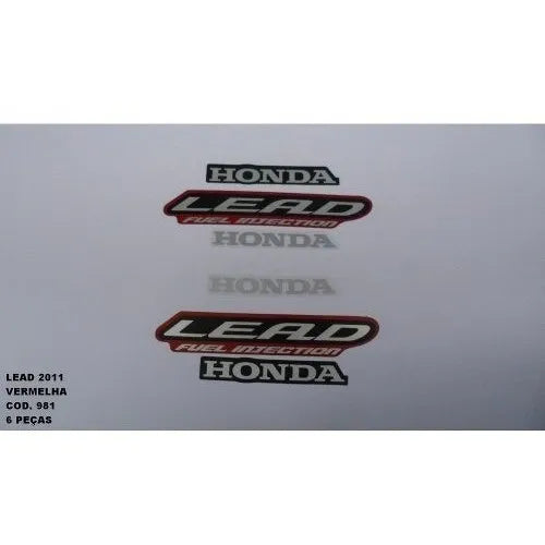 Faixa Adesiva Honda Lead 110 2011 Original Vermelha - Qualidade Premium e Acabamento Perfeito