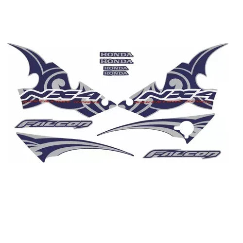 Kit Completo de Adesivos Honda NX 400 2006 - Cor Azul
