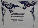 Kit Completo de Adesivos Honda NX 400 2006 - Cor Azul