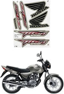 Faixa Adesiva Honda Titan 150 ESD 2008 Modelo Original Prata - Qualidade Premium e Acabamento Perfeito