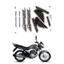 Faixa Adesiva Honda Titan 150 ESD 2009 Modelo Original Prata - Qualidade Premium e Acabamento Perfeito