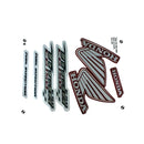 Faixa Adesiva Honda Titan 150 ESD 2009 Modelo Original Vermelha - Qualidade Premium e Acabamento Perfeito