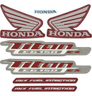 Faixa Adesiva Honda Titan 150 ESD 2013 Modelo Original Vermelha - Qualidade Premium e Acabamento Perfeito