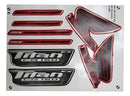 Faixa Adesiva Honda Titan 150 EX 2010 Modelo Original Vermelha - Qualidade Premium e Acabamento Perfeito