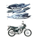 Kit Completo de Adesivos Honda Titan 125 KS 2002 Prata - Qualidade Premium e Acabamento Perfeito
