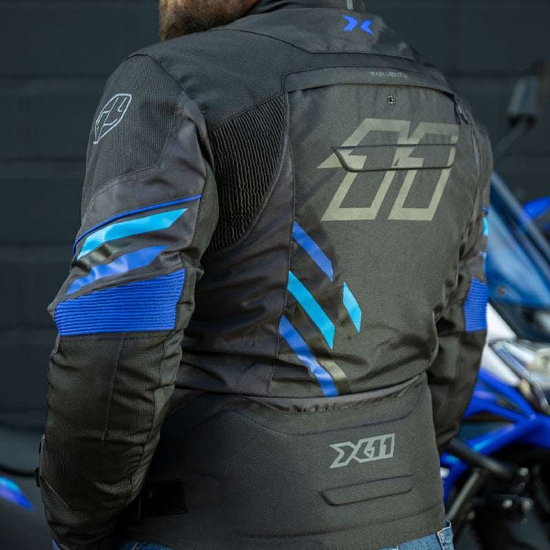 Jaqueta X11 Iron 3 Sporadic Masculina Azul G  Costas