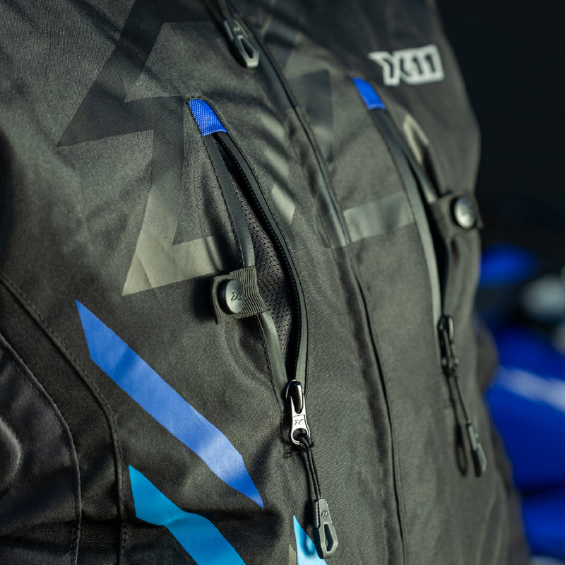 Jaqueta X11 Iron 3 Sporadic Masculina Azul G detalhes