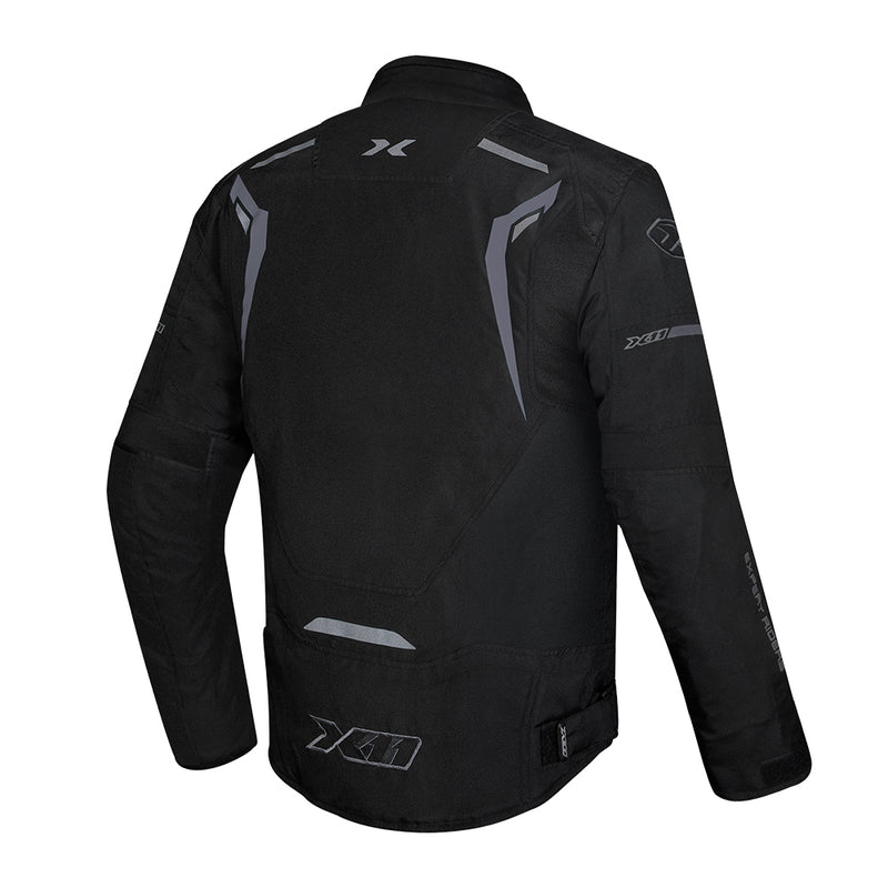  Jaqueta X11 ONE Sport Masculina Preto e Grafite 3G  visão traseira 