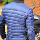 Jaqueta X11 Puffer Casual Masculina Azul -  Visão Traseira 2
