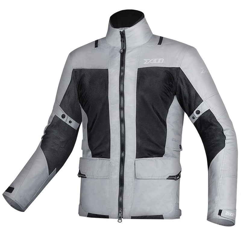 Jaqueta X11 Summer Pro Ventilada Masculino Cinza/Preto - Vista Frontal
