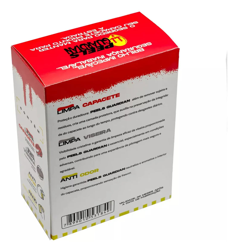 Kit Limpeza Capacete Guardian 3x1 Peels - Limpa Viseira
