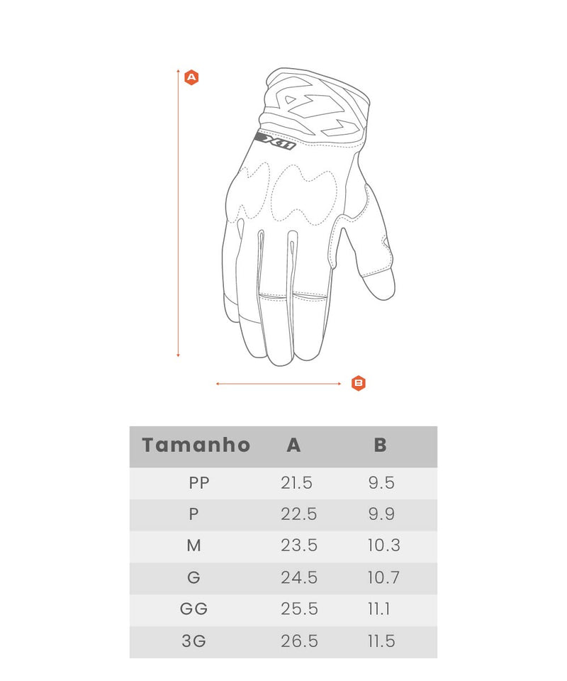 Luva Nitro4 Tecido Azul Navy Tamanho M - X11