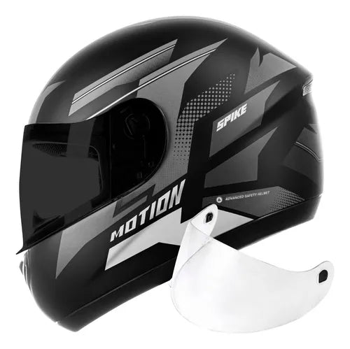 Capacete Peels Spike Motion com 2 Viseiras - Cor Preto Fosco/Grafite