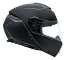 Capacete Peels U-RB2 TR1 Articulado Robocop Preto Fosco/Grafite - Vista Superior

