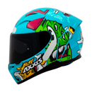 Capacete AXXIS Segment Graffiti C7 Blue Gloss