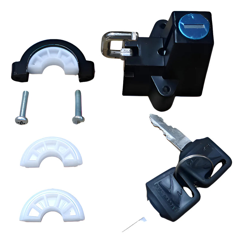 Trava Capacete Universal para Guidão 2 Barras - Segurança Premium