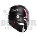 Capacete FLY F-9HG HANS Original Preto Fosco/Pink - Tecnologia HANS