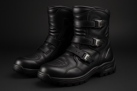 Bota profissional para motociclista