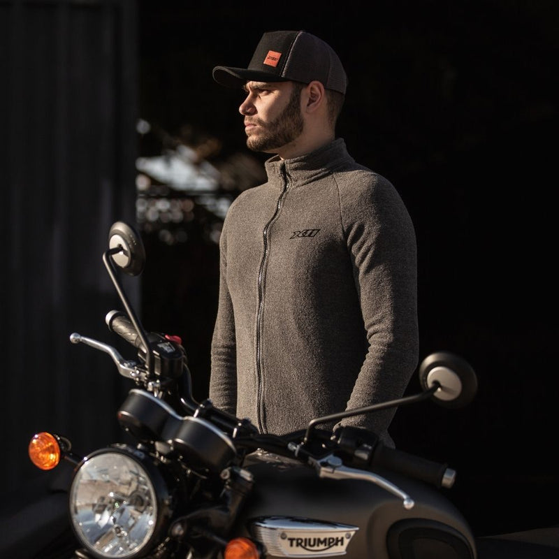 Jaqueta X11 Bucle Ziper P Gola Alta - Detalhe Gola
