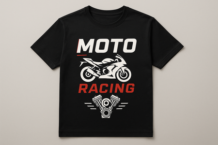 Camiseta para motociclista profissional