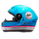 Capacete Peels Spike Jeans com 2 Viseiras - Azul Claro/Rosa Fosco