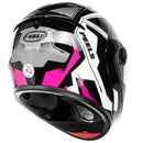 Capacete Peels U-RB2 - Preto/Branco/Rosa