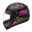 Capacete FLY F-9 HG Fiesta Preto Fosco Tamanho 56 58 60 - Design Moderno