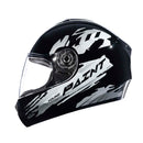 CAPACETE FLY YOUNG HG Paint Preto Prata kids visão Lateral