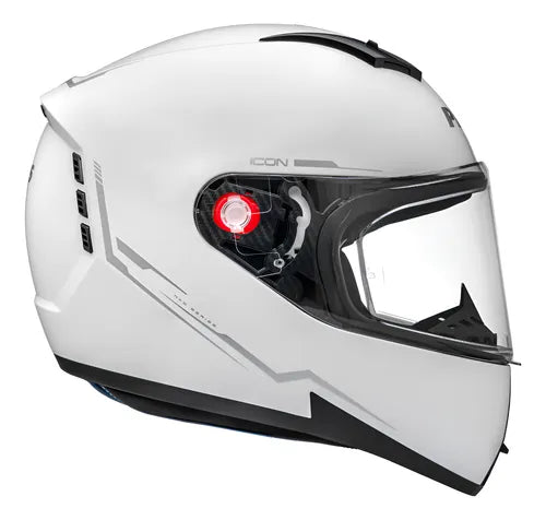 Capacete Peels Icon 23 Naked - Cor Branco Brilho/Prata