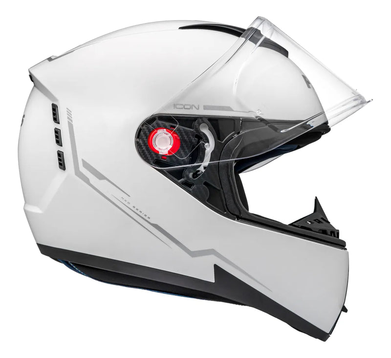 Capacete Peels Icon 23 Naked - Cor Branco Brilho/Prata